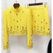 Women's Clothing celebrity fashion new heavy beaded diamond short top skirt suit two piece suit_ipsvogv.com