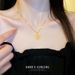 Body 【 Full Titanium Steel 】 Snowflake Fluttering In A Minimalist Wind Furnace, Real Gold Necklace For Women, Ins Mesh 【 】 Furnace, Women,_ipsvogv.com
