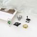 New Combination Exaggerated Snake Bat Multi Color Fashion Diamond Green Ring_ipsvogv.com