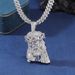 Personalized religious belief diamond pendant street all match alloy Cuban chain set niche hip hop pendant necklace_ipsvogv.com