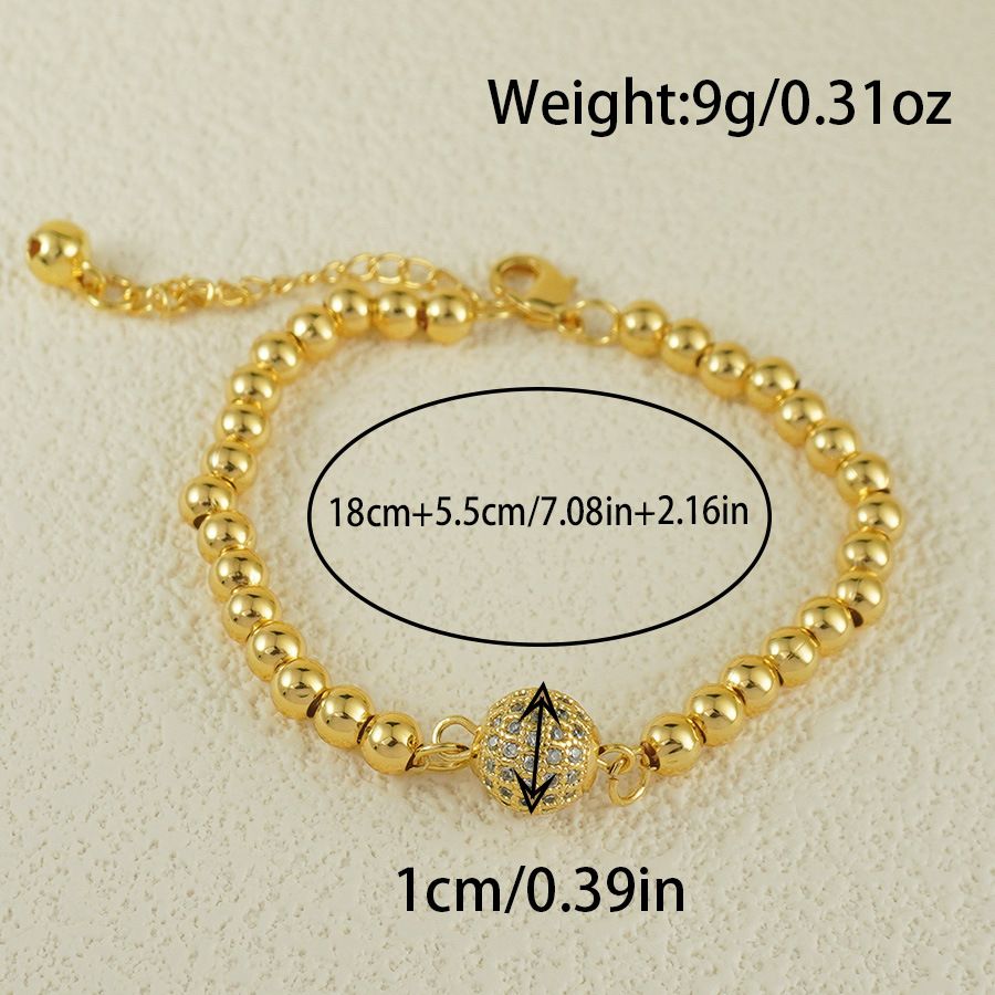 A Of Copper Bracelets With Exquisite Daily Jewelry And Accessories Set In Zircon Arabic Style_ipsvogv.com