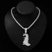 Hip Hop Alloy Dinosaur Personalized Men's Tyrannosaurus Rex Pendant Cuban Chain Necklace Rap Same Style_ipsvogv.com