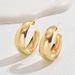 Ins Xiaoqing New Japanese Korean Style Women's Simple U-shaped Niche Design Versatile and Stylish Earrings_ipsvogv.com