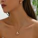 A niche Korean style women's earring and jewelry set with personalized inlaid water droplet geometric design, long_ipsvogv.com