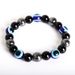 Evil Eye Magnetic Obsidian Single Circle Beaded Bracelet_ipsvogv.com