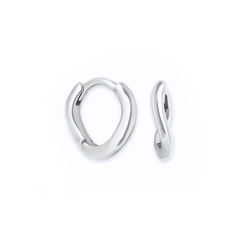 Women's Jewelry S925 Silver Needle Mobius Ring Earrings Fashion Earrings Trend Niche Design Photosensitive Earrings_ipsvogv.com
