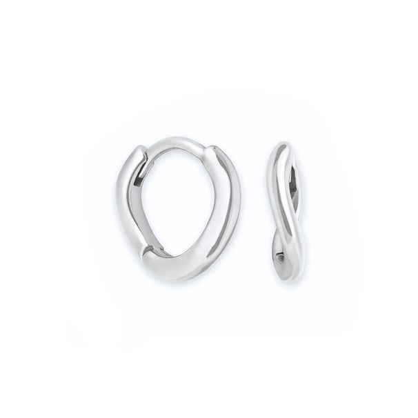 Women's Jewelry S925 Silver Needle Mobius Ring Earrings Fashion Earrings Trend Niche Design Photosensitive Earrings_ipsvogv.com
