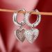 Cao Shi Hiphop Full Zircon Heartbreaking Earrings Personalized Earrings for Men and Women_ipsvogv.com