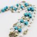 Fashion handmade ethnic style Bohemian style turquoise pearl water drop diamond hair accessories hair chain headdress head chain_ipsvogv.com
