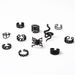 Hot Selling Combination Electrophoresis Black Snake Shaped Spider Butterfly Opening 11 Piece Set Ring_ipsvogv.com