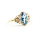 Korean Version Versatile And Simple Small Fragrant Style Ring Inlaid With Lake Blue Zircon Ring, New Accessory_ipsvogv.com