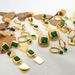 Love Green Grandmother Zircon Earrings, Small And High Quality, Simple Mang Titanium Steel Earnail Jewelry Set_ipsvogv.com