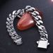 Four-Sided Polished Hip-Hop Titanium Bracelet Men's Simple Stainless Steel Jewelry Cuban Chain Accessories_ipsvogv.com