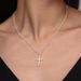 Women's Jewelry Necklace Cross Necklace Speed And Passion Simple Cross Necklace_ipsvogv.com