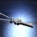 Simulated Mosan Diamond Key Necklace Women's Classic One carat Pendant Fashion Jewelry Kwai Live Broadcast_ipsvogv.com