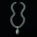 Hot Selling Double-sided Full Diamond Oval Alloy Pendant, Three-dimensional Rugby Men's Necklace_ipsvogv.com