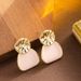Korean Version Of Super Fairy Exquisite Morandi Color Drip Enamel With Feminine Elegance And High-end Silver Needle_ipsvogv.com