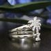 Sanjie Fashion Coconut Tree Zircon Feminine Style, Simple Fork Japanese And Korean Diamond Set Tail Ring, Creative_ipsvogv.com
