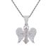 Men's Hip Hop Cross Pendant Necklace Set - Cuban Chain Stainless Steel Jewelry For Men - Trendy Rap Style Unisex Gift (Silver/Rose Gold)_ipsvogv.com