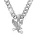 Hip Hop Street Animal Necklace Men's Cuban Chain Decoration Personalized Alloy Eagle Pendant_ipsvogv.com