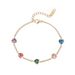 Women's Jewelry Fashion Bracelet Mini Heart Shaped Colored Zircon Niche High Grade Stainless Steel Jewelry_ipsvogv.com