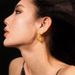 Women's Jewelry Retro Winding Zircon Hoop Earrings Light Luxury High End Design Fashion Temperament Earrings Autumn And Winter Earrings_ipsvogv.com