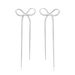 Tassel bow earrings for women, niche high end earrings, long tassel earrings, butterfly_ipsvogv.com