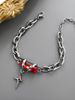 Titanium Steel Black Diamond Star Winding Men, Niche Ins, Simple Bracelet For Women, Versatile, Personalized, High-end_ipsvogv.com