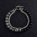 Titanium Steel Men's Tide Premium Feeling Frosted Bracelet 1pc Niche Tiger Eye Stone Men's Jewelry Bracelet_ipsvogv.com