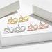 Minimalist Korean version of the Mobius set of earrings S925 silver needle niche design eternal infinity symbol 8 shaped earrings_ipsvogv.com