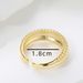Unisex Version Of High Grade Ring Personality Wave Pattern Retro Simple Ring Fashion Opening Adjustable Ring_ipsvogv.com
