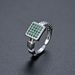 Unisex Jewelry Fashion Simple Diamond Zircon Square Ring Opening Adjustable Unisex Hand Jewelry Net Red Ins Style_ipsvogv.com