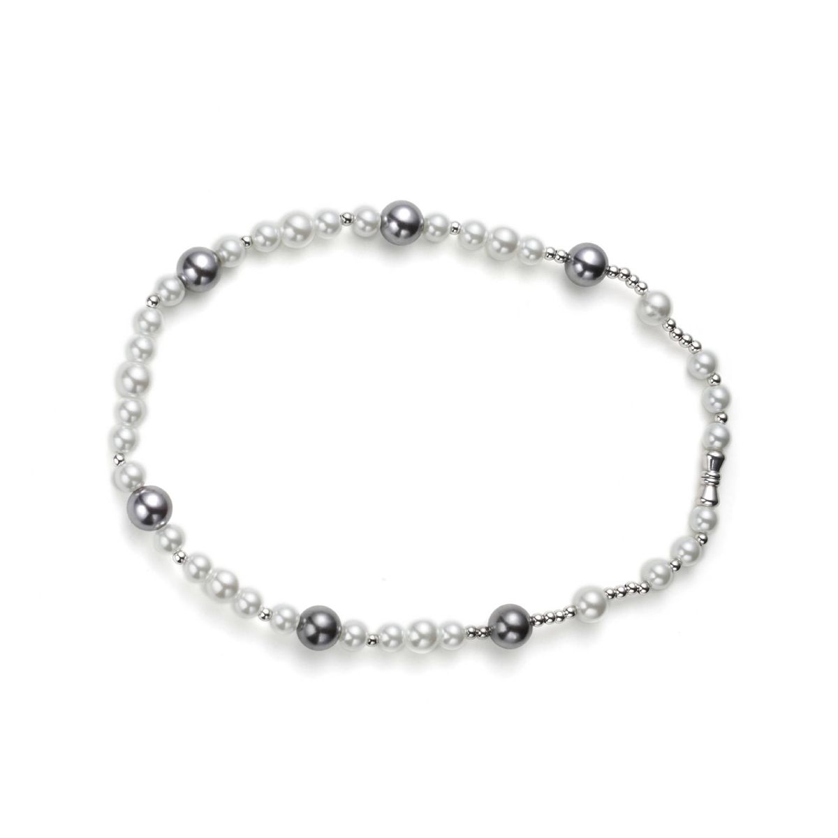 Design Personality Pearl Stitching Titanium Steel Necklace Retro Hip Hop Asap Rocky Same Style Short Necklace Men_ipsvogv.com