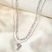 INS Stle Luxur Double-laer Chain Heart-shaped Pendant For Women's Fashion, Genuine Gold Plated Stainless Steel_ipsvogv.com