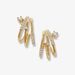 Women's Jewelry Super Flash High End Niche Design C Shaped 3 Claw Diamond Stud Earrings Personality Fashion Trend All Match Earrings Earrings_ipsvogv.com