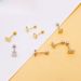 New stainless steel ear bone nail five-pointed star peach heart cross micro-inlaid zircon ear nail screw screw ball puncture jewelry_ipsvogv.com