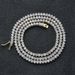 Tennis Necklace Three-Prong Single Row 4mm Zircon Chain Jewelry Unisex Hip-Hop Accessories Niche Design_ipsvogv.com