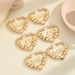 Statement Large Exaggerated High-end Feel DIY Letter Bamboo Knot Heart Earrings_ipsvogv.com