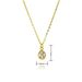 6MM Round Single Zircon Pendant Necklace - Four-Prong Setting, Simple & Elegant Women's Jewelry For All Occasions_ipsvogv.com