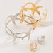 New Minimalist Metallic Ring Set With Personalized And Cool Opening Style Starfish Bracelet_ipsvogv.com