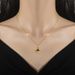 【 Full Body Titanium Steel 】 Love Projection Extremely Simple Wind Furnace, Real Gold Necklace For Women Instagram,_ipsvogv.com