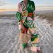 Women's Clothing Fashion Printed Leisure Vacation Style Suit _ipsvogv.com