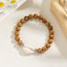 Fashion Ocean Style CCB Shell Natural Stone Handmade Beaded Elastic Men's Bracelet_ipsvogv.com