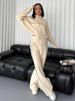 Women's Clothing New Fashion Printed POLO Collar Short Sleeve Tight Hip Wrapped Trousers Suit_ipsvogv.com