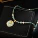 2024 New Chinese Style Drop Glazed Flower Pendant With High-end And Niche Design Necklace_ipsvogv.com
