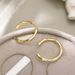 Unisex Fashionable And Simple Twisted C Shaped Earrings With Thick Thread Commuting All Match Earrings_ipsvogv.com