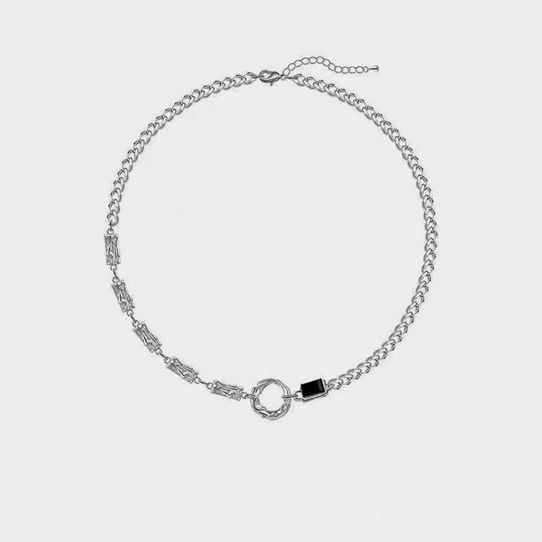 Jewelry titanium steel necklace accessories men's versatile high end hip hop new stainless steel men's necklace_ipsvogv.com