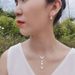 Elegant Bridal Jewelry Set - Zircon Claw Chain Necklace, Earrings & Bracelet (Wedding Celebration Accessories, Simple & Stylish Design)_ipsvogv.com