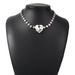 N7729 Exaggerated Creative Collar Chain Necklace Luxury Glass Diamond Heart Pendant Neckchain_ipsvogv.com