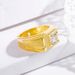 Korean Version Flash Sand Plated Domineering Fashion Inlaid Zircon Kwai Men's Ring_ipsvogv.com